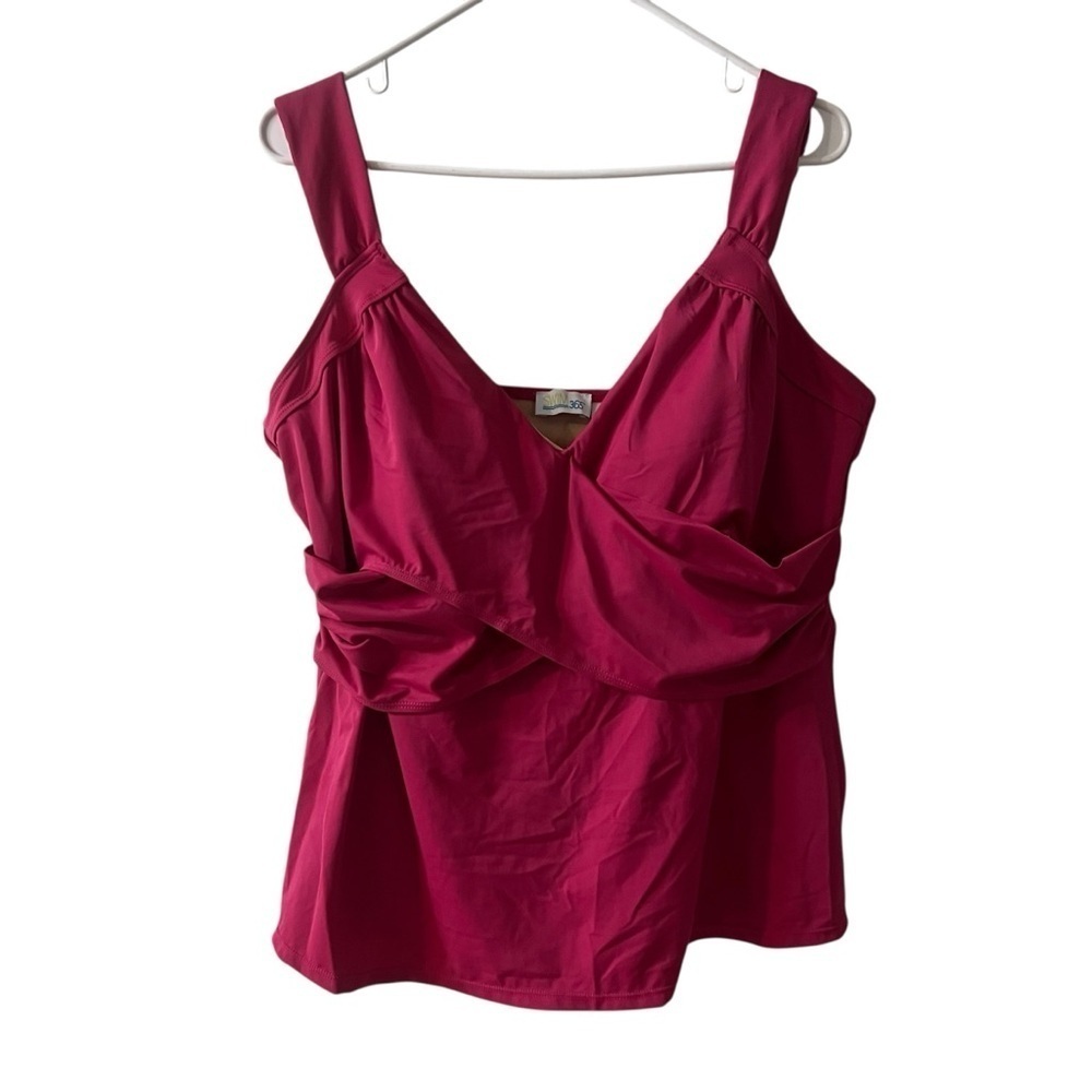 Swim 365 pink tankini swimsuit 20w plus swimsuit
